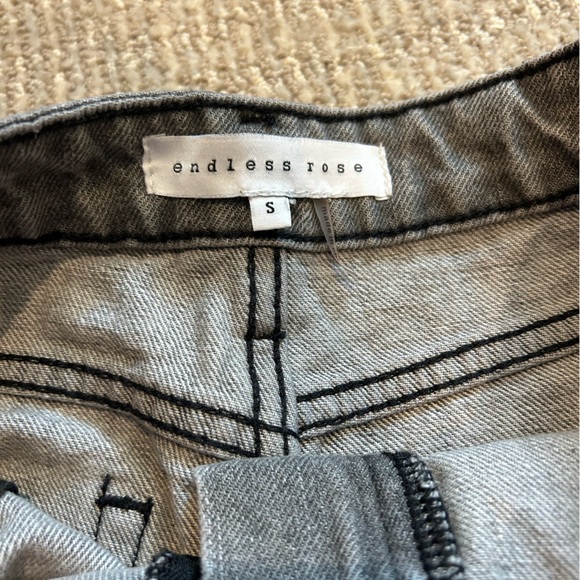 Endless rose asymmetrical denim skort - Picture 4 of 4